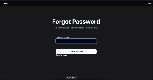 Forgot Password Flow