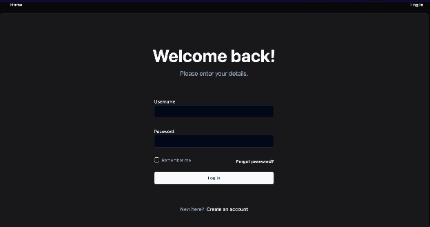 Zero Desk Login Screen