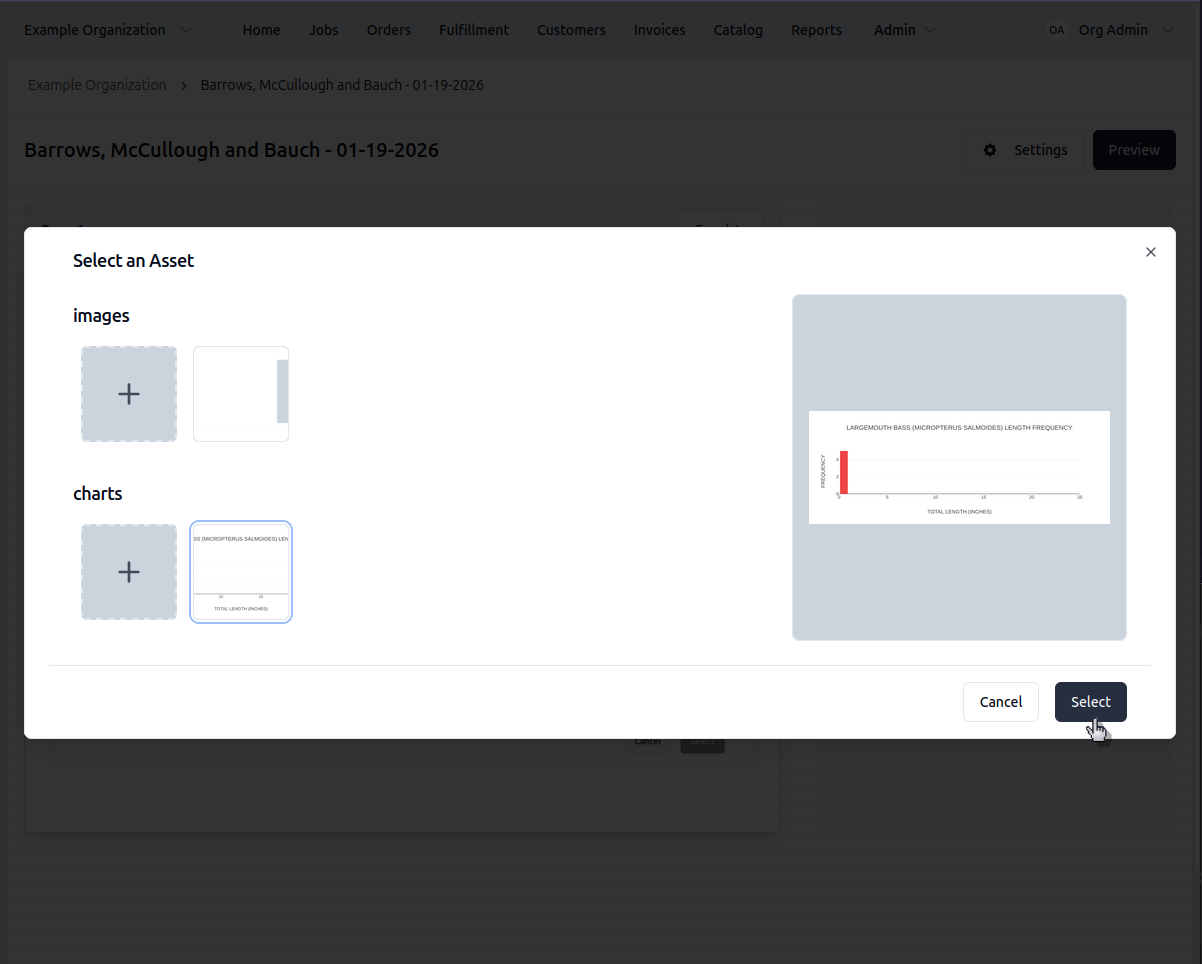 Media selector button