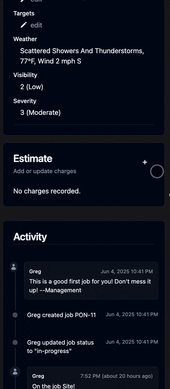 Template Estimate Demo